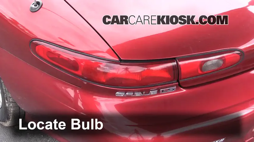 1999 Mercury Sable LS 3.0L V6 Sedan Éclairage Feu clignotant arrière (remplacer l'ampoule)